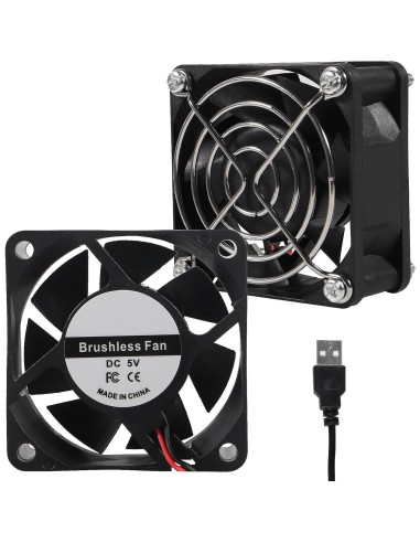 Paquete de 4 Ventiladores USB UMLIFE 60mm Silenciosos 5V