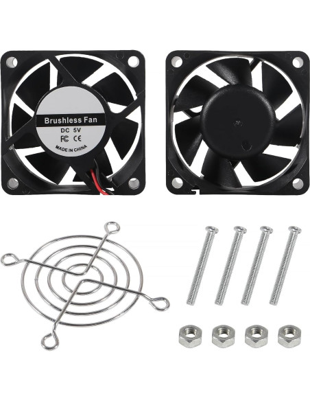 Paquete de 4 Ventiladores USB UMLIFE 60mm Silenciosos 5V