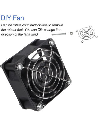 Paquete de 4 Ventiladores USB UMLIFE 60mm Silenciosos 5V