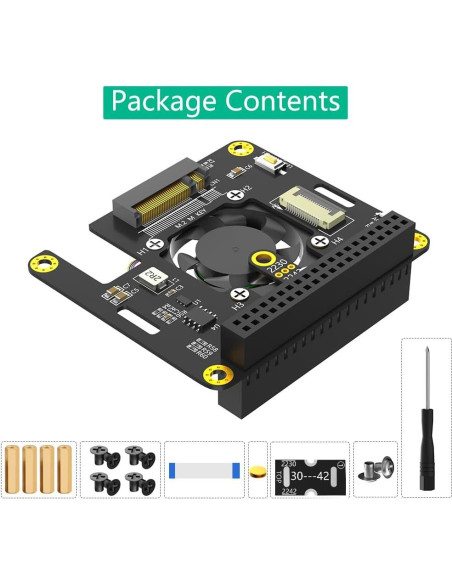 Adaptador PCIe 3 en 1 Sintech M.2 NVMe para Raspberry Pi 5