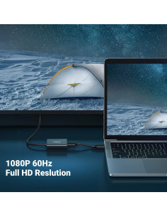 Adaptador HDMI a VGA UGREEN con Audio 3.5mm 1080p 2