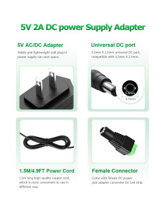 Adaptador de Alimentación AC/DC 5V 2A SHEN ZHEN - 5 Piezas 2