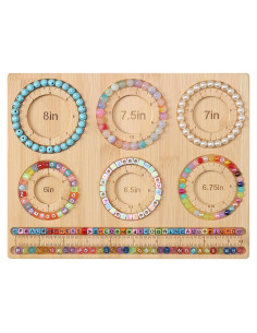 Tablero de cuentas Petoysoso para hacer joyas de bambú 26.5x20cm