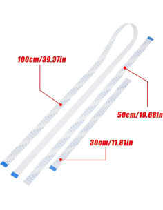 Juego de 3 Cables FFC 15 Pines 30cm 50cm 100cm Fdit 2