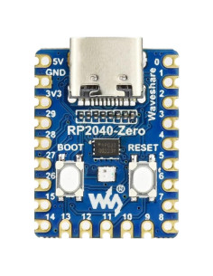 Placa MCU Waveshare RP2040-Zero 19.94g 133MHz USB-C