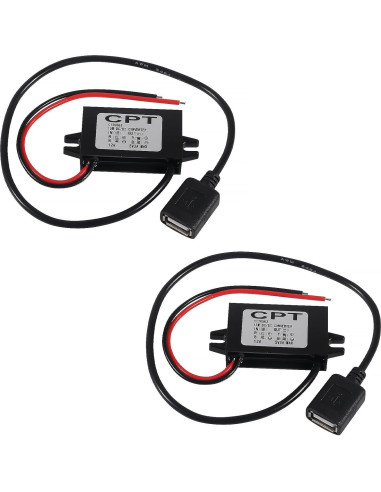 Convertidor Buck DC 12V/24V a 5V 3A 15W JUZITAO - 2PCS