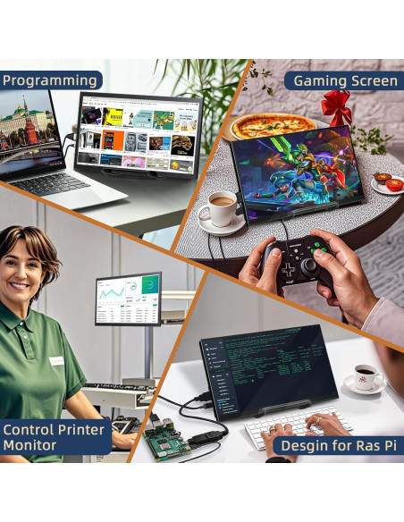 Monitor HDMI 10.1" HAMTYSAN 1920x1080 IPS Raspberry Pi