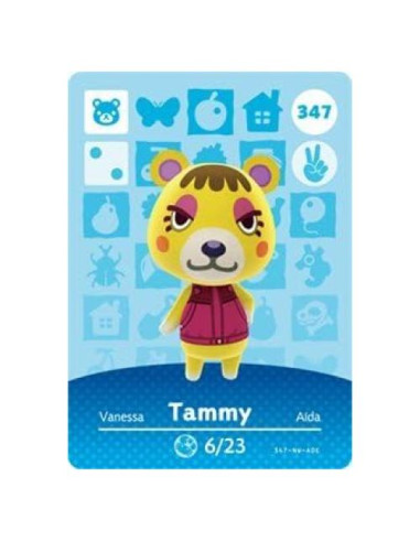 Tarjeta Amiibo Nintendo Animal Crossing Tammy Serie 4