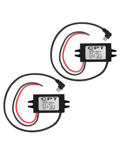 Convertidor 12V a 5V Micro USB AOICRIE 3A 15W a Prueba de Agua