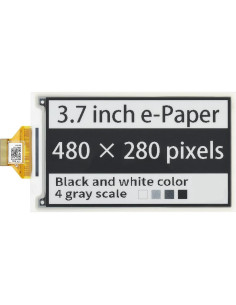 Pantalla E-Paper 3.7" Waveshare 480x280 4 Escalas de Gris 2