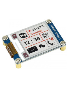Pantalla E-Ink Waveshare 1.54" 200x200 SPI Color Rojo Negro Blanco