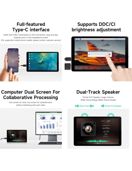 Pantalla Táctil Capacitiva 7" Waveshare 1280x800 para Raspberry Pi
