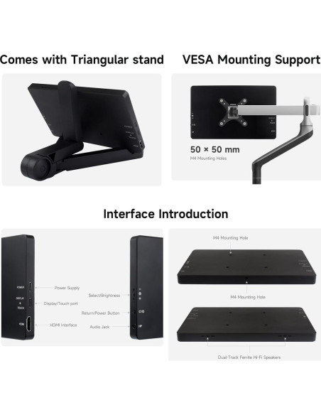 Pantalla Táctil Capacitiva 7" Waveshare 1280x800 para Raspberry Pi