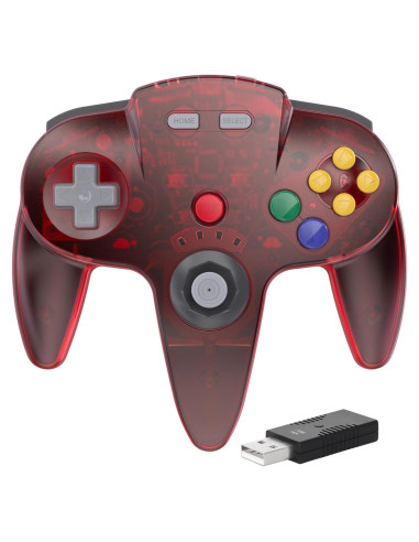Controlador Inalámbrico N64 SAFFUN para Switch Online Rojo