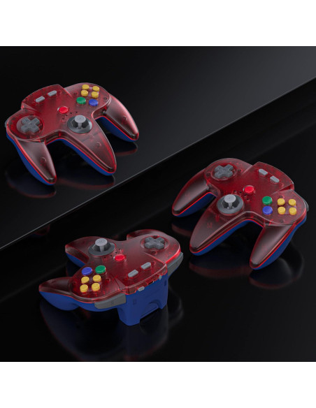 Controlador Inalámbrico N64 SAFFUN para Switch Online Rojo