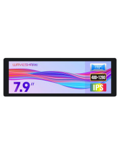 Pantalla IPS 7.9" Waveshare 400x1280 HDMI con Altavoz Hi-Fi