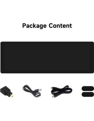 Pantalla IPS 7.9" Waveshare 400x1280 HDMI con Altavoz Hi-Fi