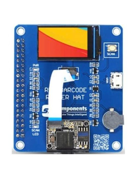 HAT de Código de Barras SB Components para Raspberry Pi 4B/3B+