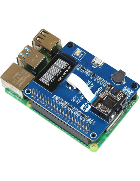 HAT de Código de Barras SB Components para Raspberry Pi 4B/3B+