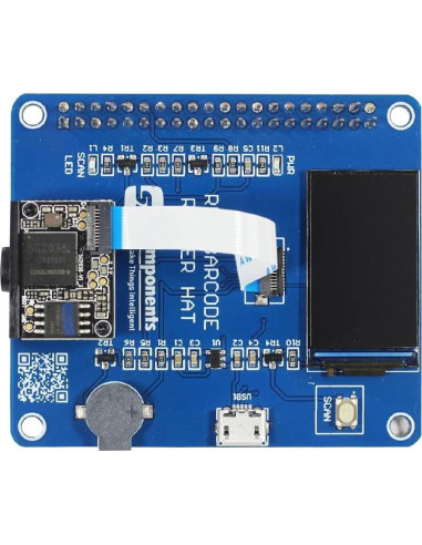 HAT de Código de Barras SB Components para Raspberry Pi 4B/3B+