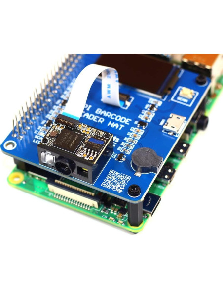 HAT de Código de Barras SB Components para Raspberry Pi 4B/3B+