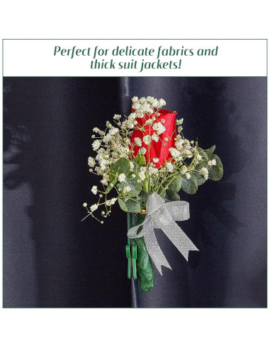 Waydress Imán para Boutonniere Floral Verde + Cinta 30 Yards