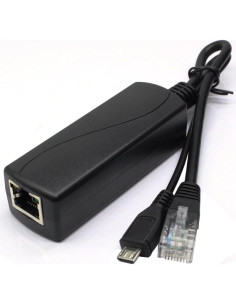 Divisor PoE Activo ANVISION 48V a 5V 2.4A Micro USB 2