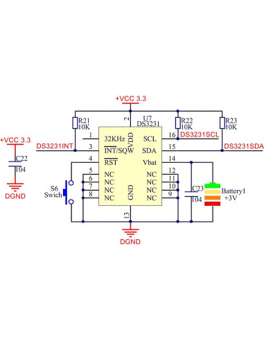 6 Módulos de Reloj en Tiempo Real DS3231 JUZITAO con Cables