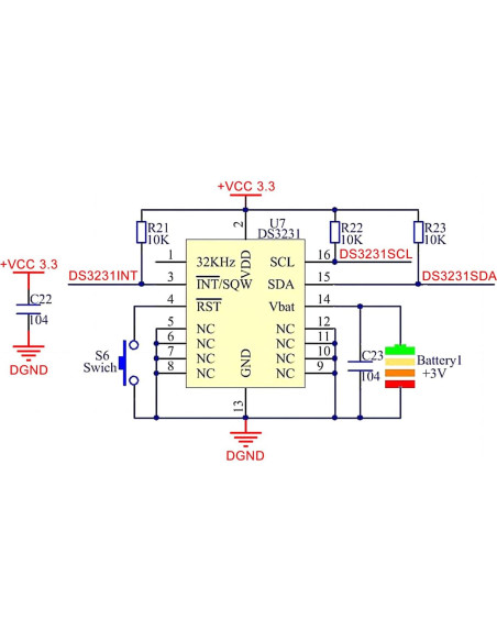 6 Módulos de Reloj en Tiempo Real DS3231 JUZITAO con Cables