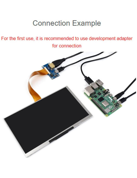 Pantalla IPS 7" Waveshare 1024x600 HDMI para Raspberry Pi