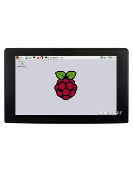 Pantalla LCD 7" Waveshare HDMI Táctil 1024x600 con Funda