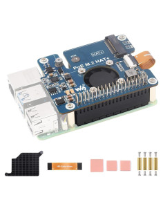 Adaptador PCIe a M.2 PoE iiunius para Raspberry Pi 5 NVMe