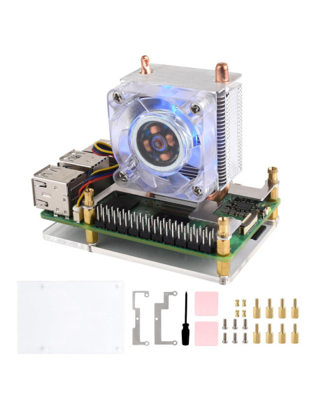 Ventilador de Enfriamiento CPU Waveshare ICE Tower para Raspberry Pi 5