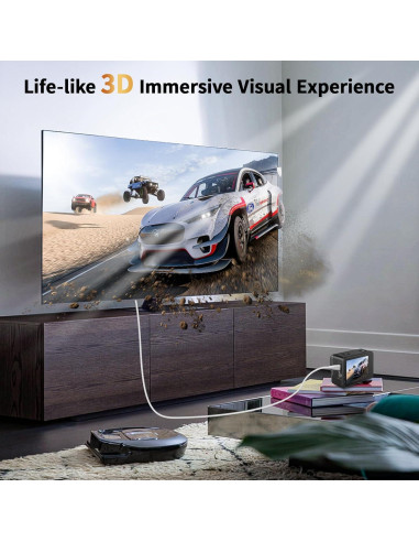 Cable Micro HDMI a HDMI LUKFOCAB 1m 4K 60Hz Bi-Direccional