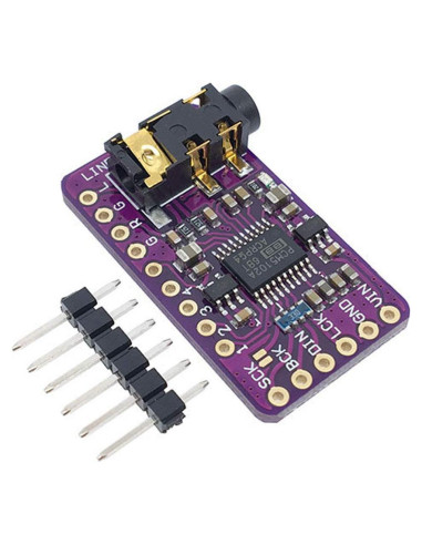 Módulo DAC Estéreo PCM5102A para Raspberry Pi pHAT 5V
