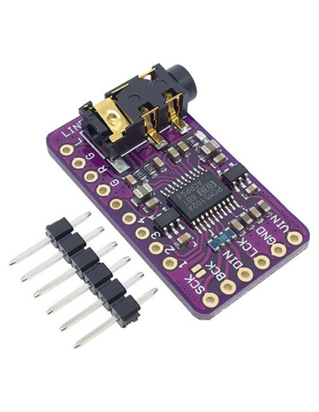 Módulo DAC Estéreo PCM5102A para Raspberry Pi pHAT 5V