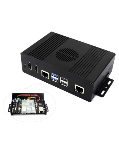 Caja UeeKKoo Pi5 BOX-A con Ethernet Gigabit y HDMI 4K