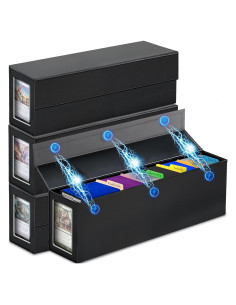 Caja de Almacenamiento de Cartas Coleccionables Swaitee Negra 4 Paquete