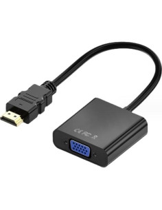 Adaptador HDMI a VGA con audio 3.5mm Hididi - Negro 2