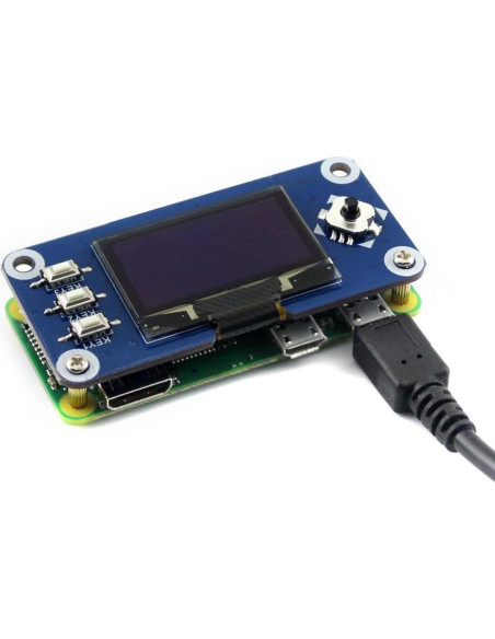 Pantalla OLED HAT 1.3" Waveshare 128x64 para Raspberry Pi