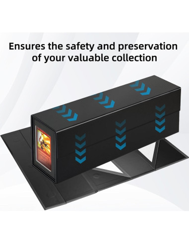 Caja de Almacenamiento de Cartas Coleccionables Swaitee Negra 4 Paquete