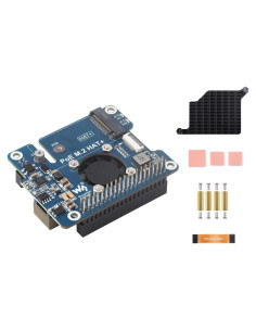 Placa de Expansión POE M.2 HAT+ Waveshare para Raspberry Pi 5