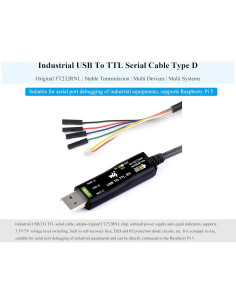 Convertidor USB A TTL UeeKKoo FT232RNL 4 Pines + 3 Pines 2