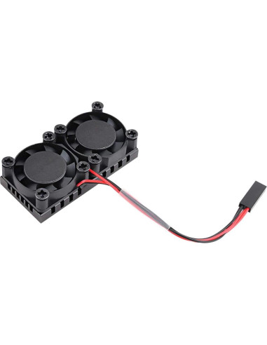 Ventilador Doble con Disipador para Raspberry Pi 2B 3B 4B Enokay