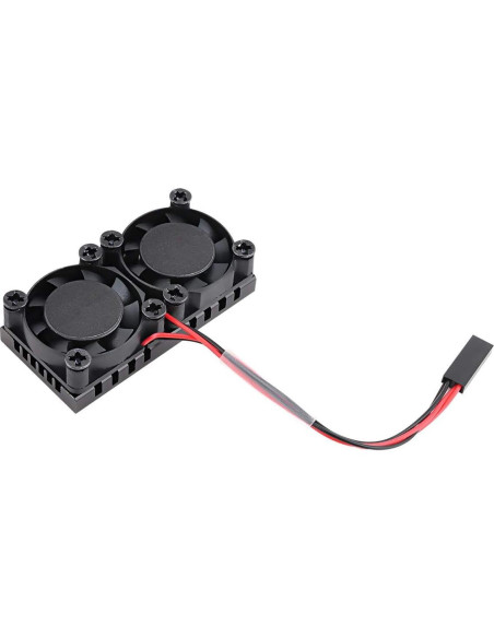 Ventilador Doble con Disipador para Raspberry Pi 2B 3B 4B Enokay