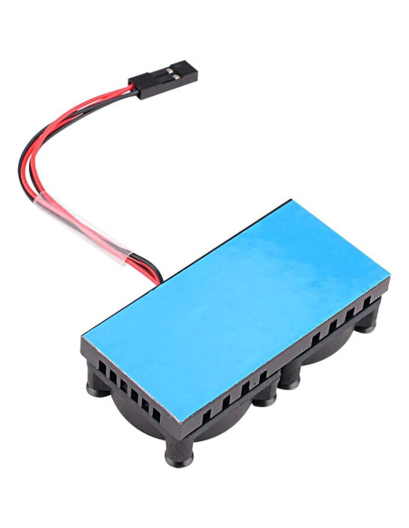Ventilador Doble con Disipador para Raspberry Pi 2B 3B 4B Enokay