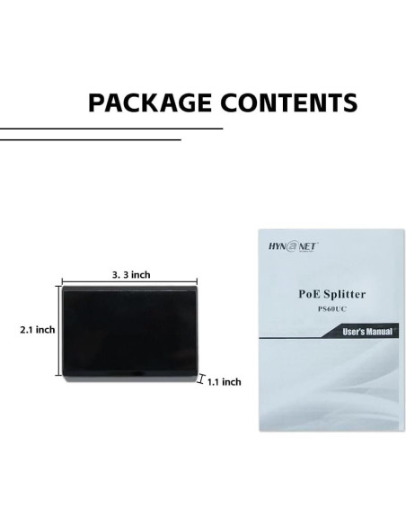 Adaptador de corriente PoE++ 60W USB-C Shenzhen PS60UC