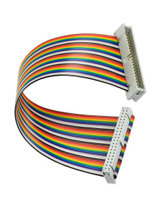 Cable IDC 40 pines macho a hembra y hembra a hembra 20 cm 2