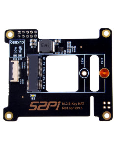 Placa Periférica PCIe M.2 E-Key NVMe SSD GeeekPi M01 para Raspberry Pi 5