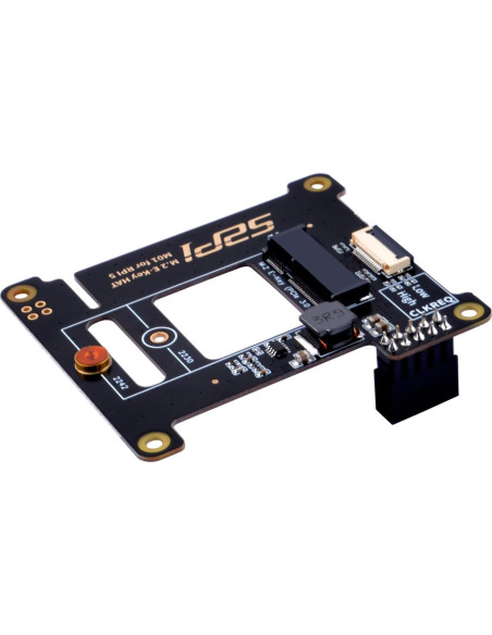 Placa Periférica PCIe M.2 E-Key NVMe SSD GeeekPi M01 para Raspberry Pi 5